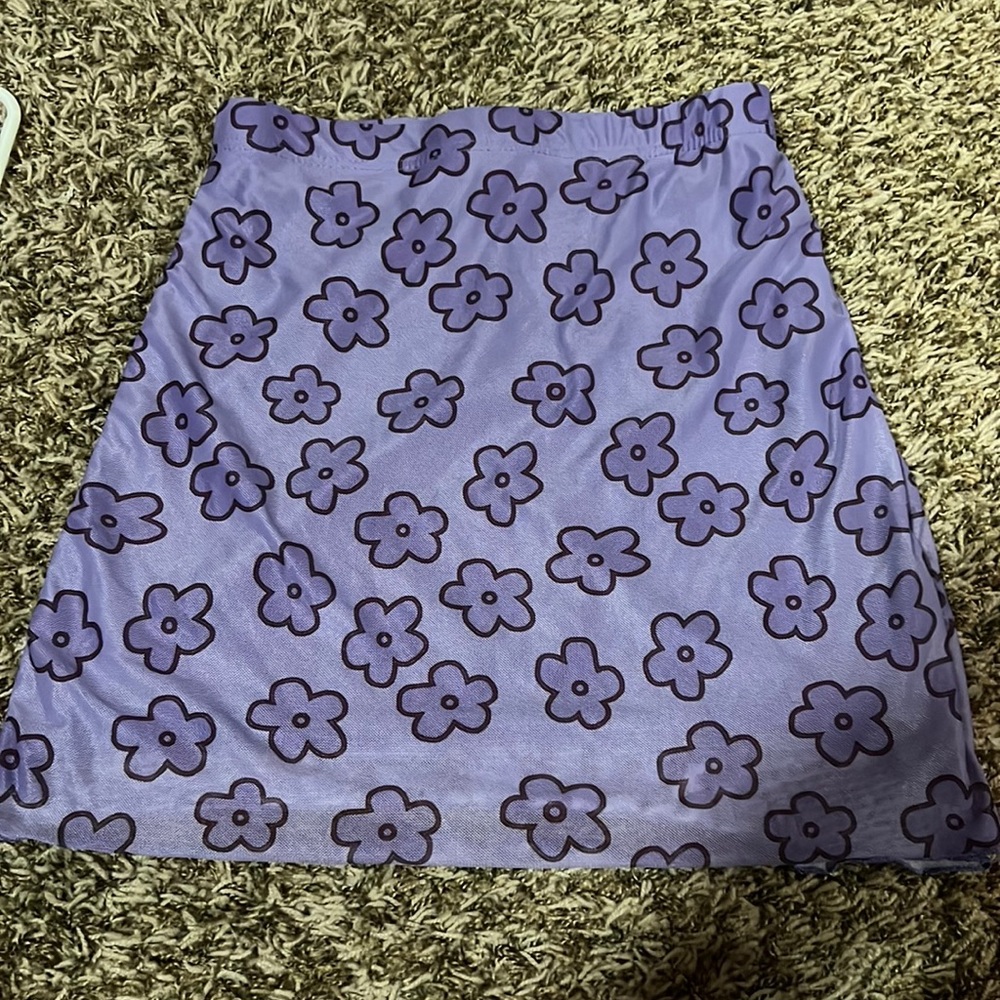 purple skirt